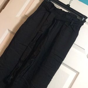 H&M Black Paper Bag Pants